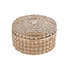 Portable 20cm Crystal Candy Tray Mini Cosmetics Jewelry Storage Box Fruit Plate Wedding Decor